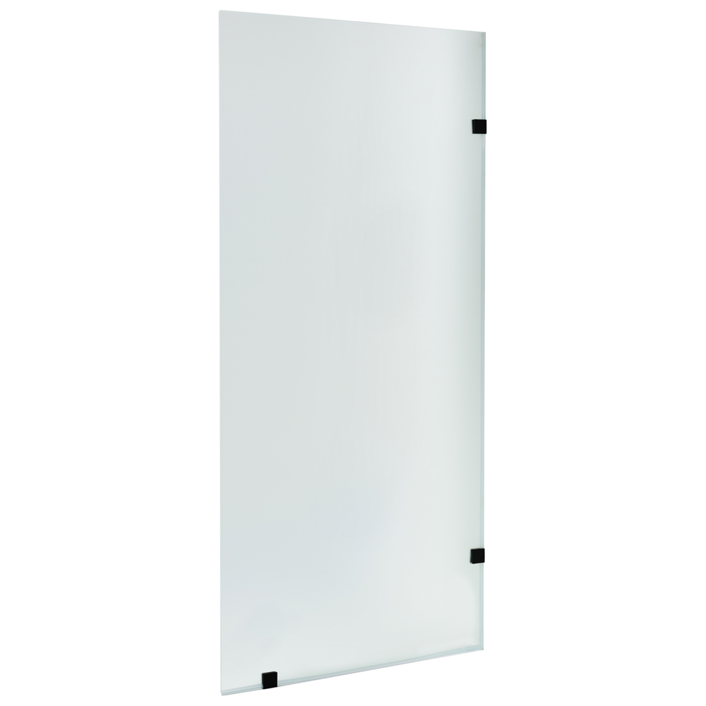Vetro temperato per doccia in vetro temperato Walk in 90 x 195 cm Nero design elegante
