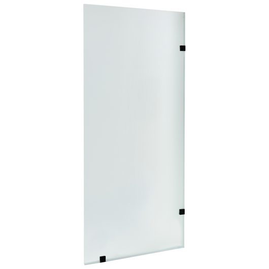 Vetro temperato per doccia in vetro temperato Walk in 90 x 195 cm Nero design elegante