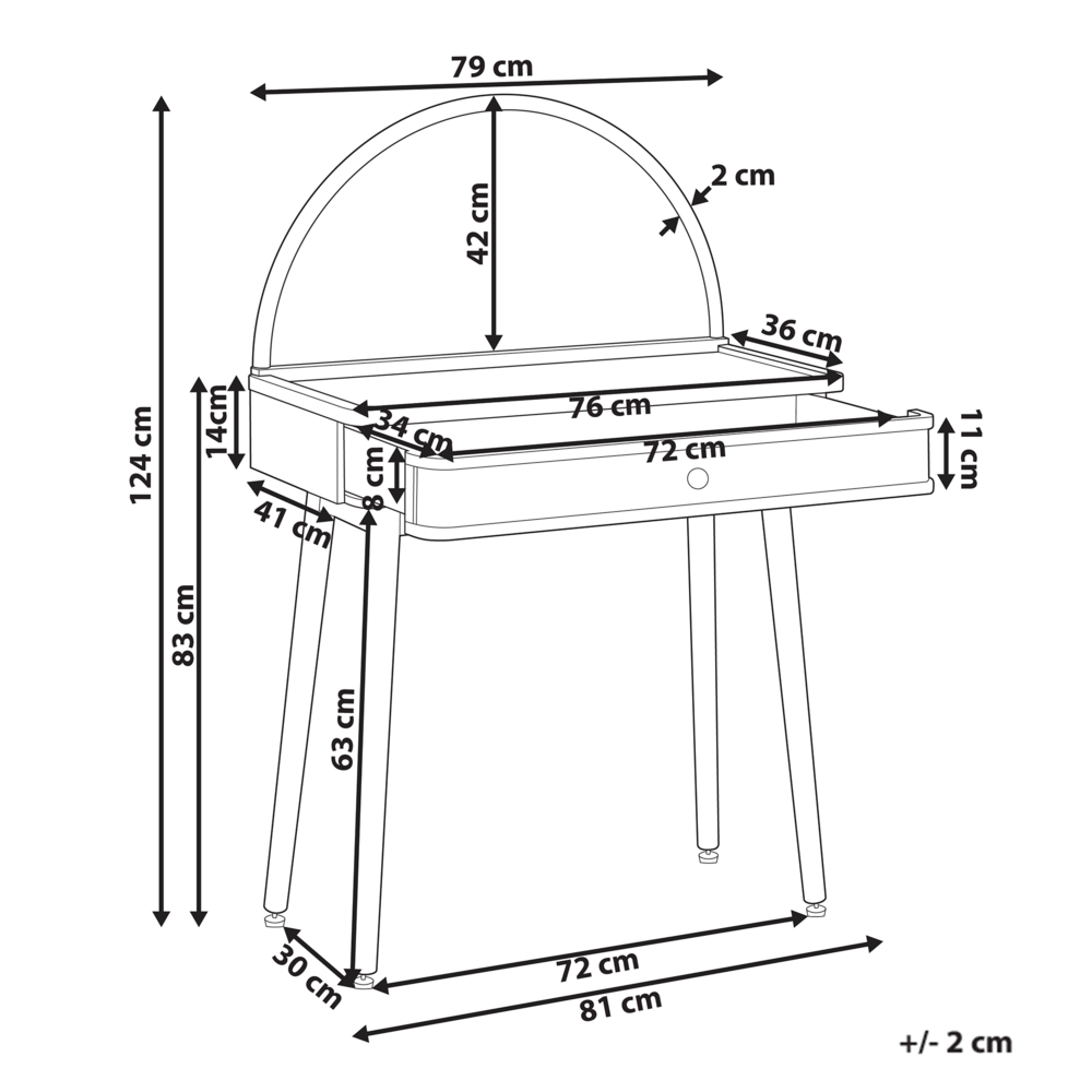 Toeletta in legno di bamboo con sgabello e specchio camera da letto soggiorno stile boho