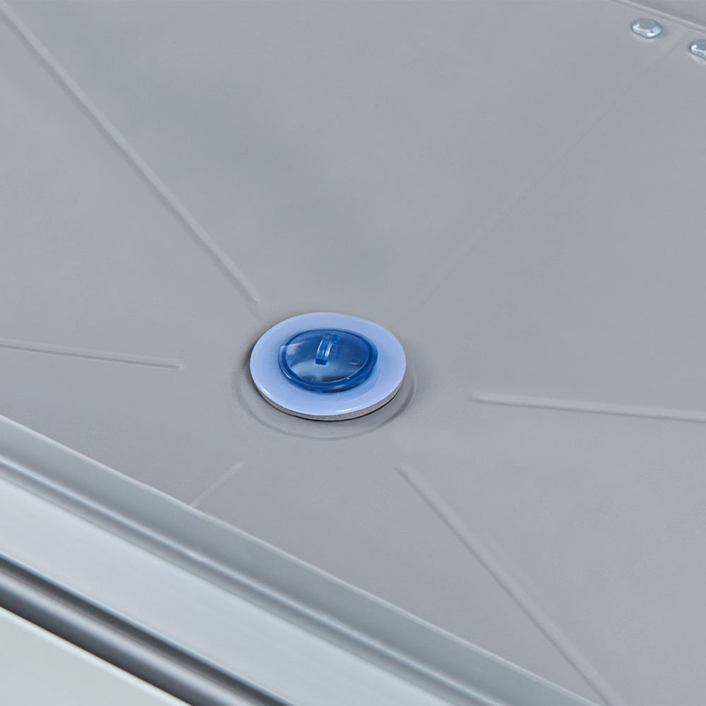 Serra in alluminio per balconi letto da giardino rialzato pannelli protetti dai raggi UV bianco sporco