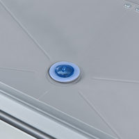 Serra in alluminio per balconi letto da giardino rialzato pannelli protetti dai raggi UV bianco sporco