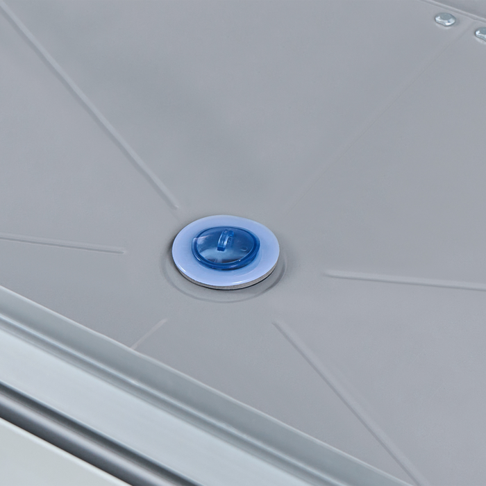 Serra in alluminio per balconi letto da giardino rialzato pannelli protetti dai raggi UV bianco sporco