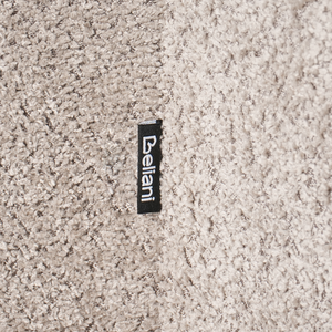 Pouf poggiapiedi imbottito a forma di cuore Pouf ottomano in ciniglia marrone chiaro camera da letto soggiorno