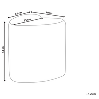 Pouf poggiapiedi imbottito a forma di cuore Pouf ottomano in ciniglia marrone chiaro camera da letto soggiorno
