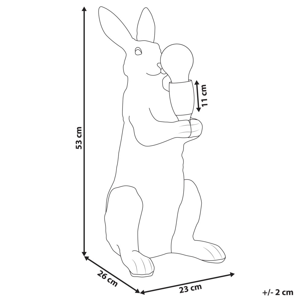 Lampada da tavolo a tema animale Luce da comodino Forma di coniglio Lampada da lettura per camera da letto