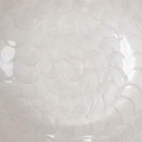 Set di 2 ciotole per frutta in legno di mango fatte a mano in stile moderno marrone chiaro