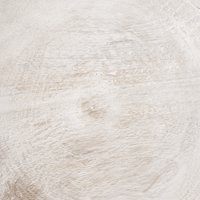 Set di 2 ciotole per frutta in legno di mango fatte a mano in stile moderno marrone chiaro