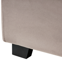 Letto matrimoniale ad acqua in velluto grigio scuro 180 x 200 cm testata imbottita stile moderno