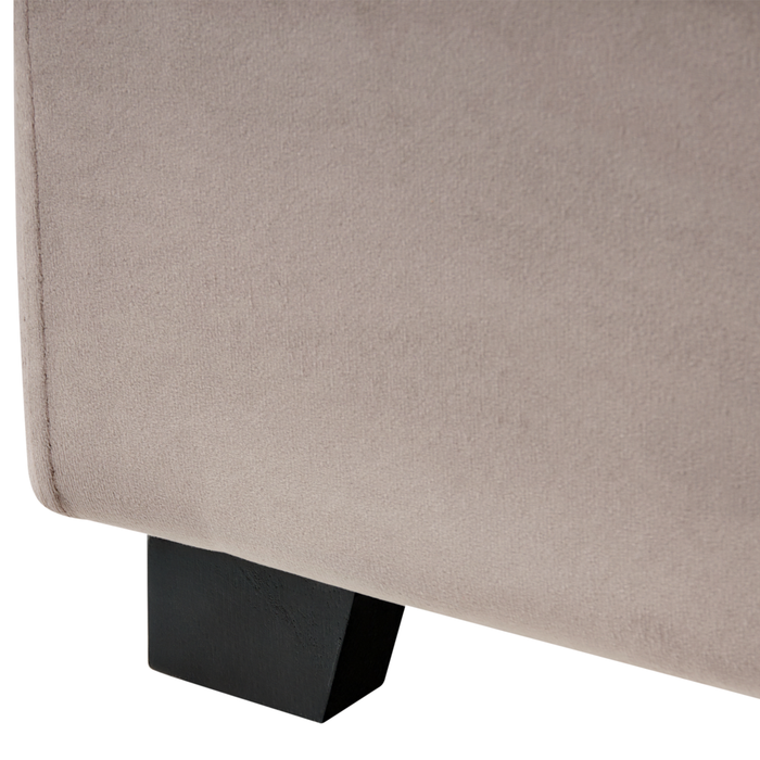 Letto matrimoniale ad acqua in velluto grigio scuro 180 x 200 cm testata imbottita stile moderno