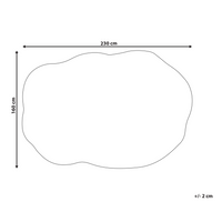 Tappeto moderno in viscosa e lana fatto a mano con motivo geometrico marrone 160 x 230 cm Stile Modern Glam