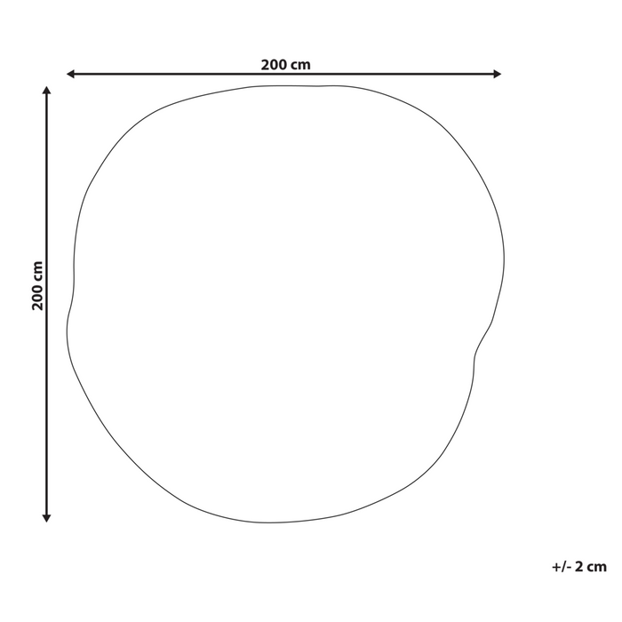 Tappeto per aree rosa in viscosa e lana con motivo geometrico 200 x 200 cm in stile moderno e glam.