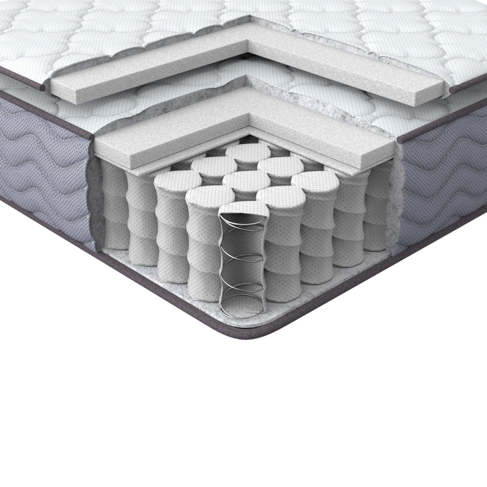 Materasso a molle 140 x 200 cm Solid Memory Foam Camera da letto confortevole e spessa