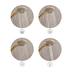 Set doccia classico moderno con tubo 4 modalità di getto Metallo argento Tarma