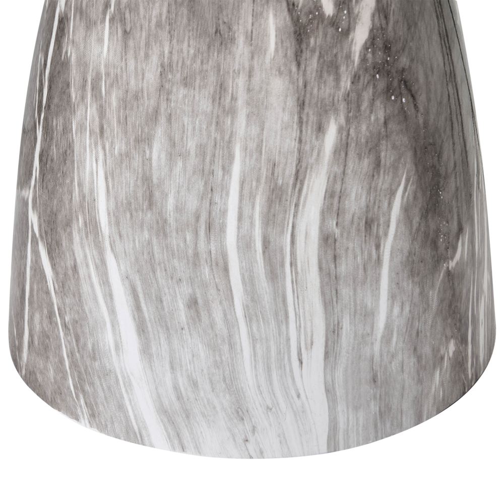 Tavolino in metallo nero con piano in vetro temperato effetto marmo Tavolino da caffÃ¨ piccolo Tavolino finale stile glamour