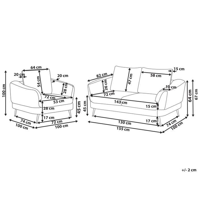 Set di divani a 3 posti Rivestimento in bouclÃ© beige chiaro Gambe in ferro con braccioli Soggiorno in stile moderno