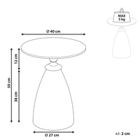 Tavolino in metallo nero con piano in vetro temperato effetto marmo Tavolino da caffÃ¨ piccolo Tavolino finale stile glamour
