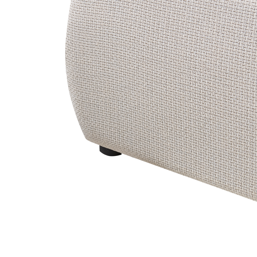 Letto matrimoniale ad acqua tessuto beige 160 x 200 cm camera da letto moderna