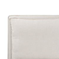 Letto matrimoniale ad acqua tessuto bouclè marrone 180 x 200 cm camera da letto moderna