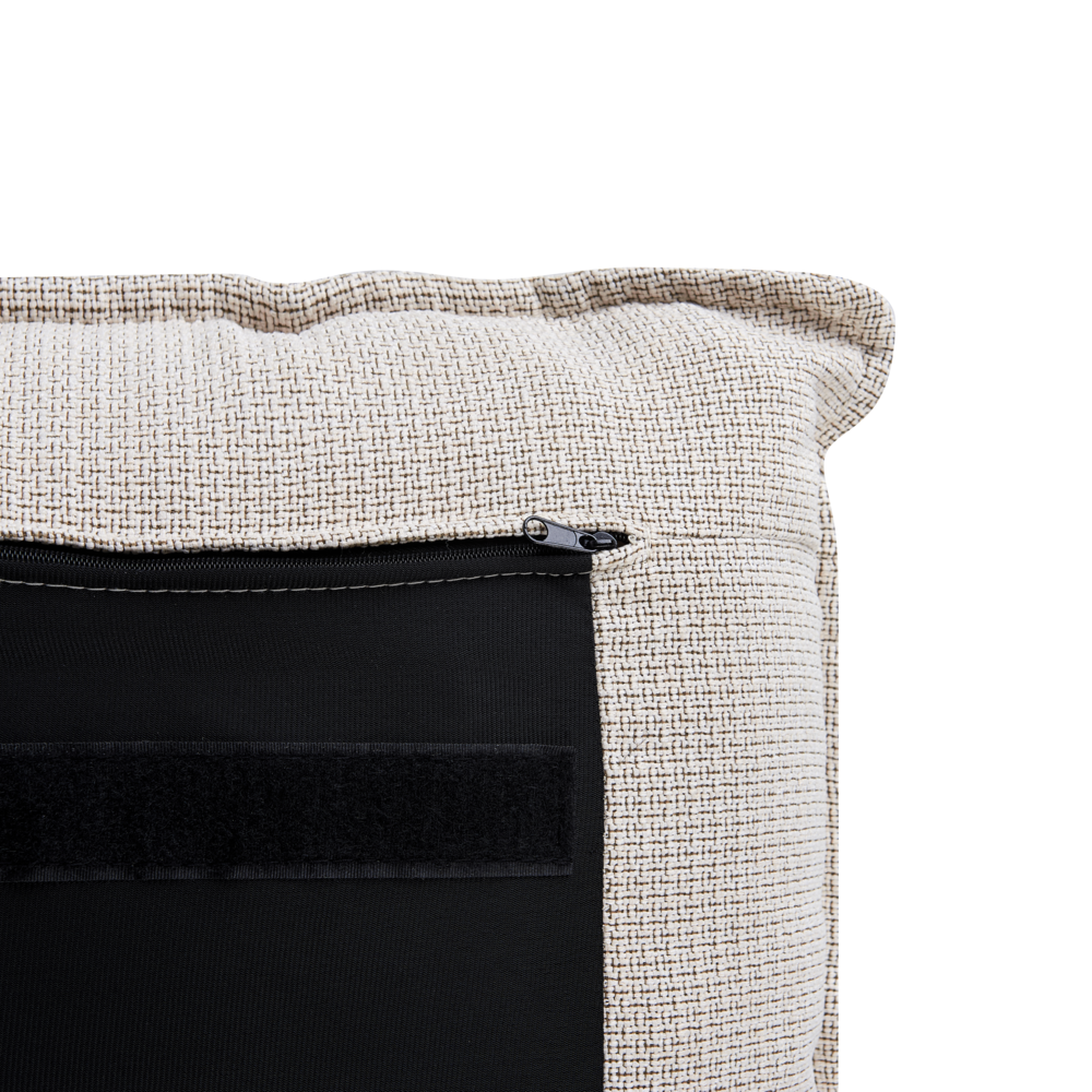 Letto matrimoniale ad acqua tessuto bouclè marrone 180 x 200 cm camera da letto moderna