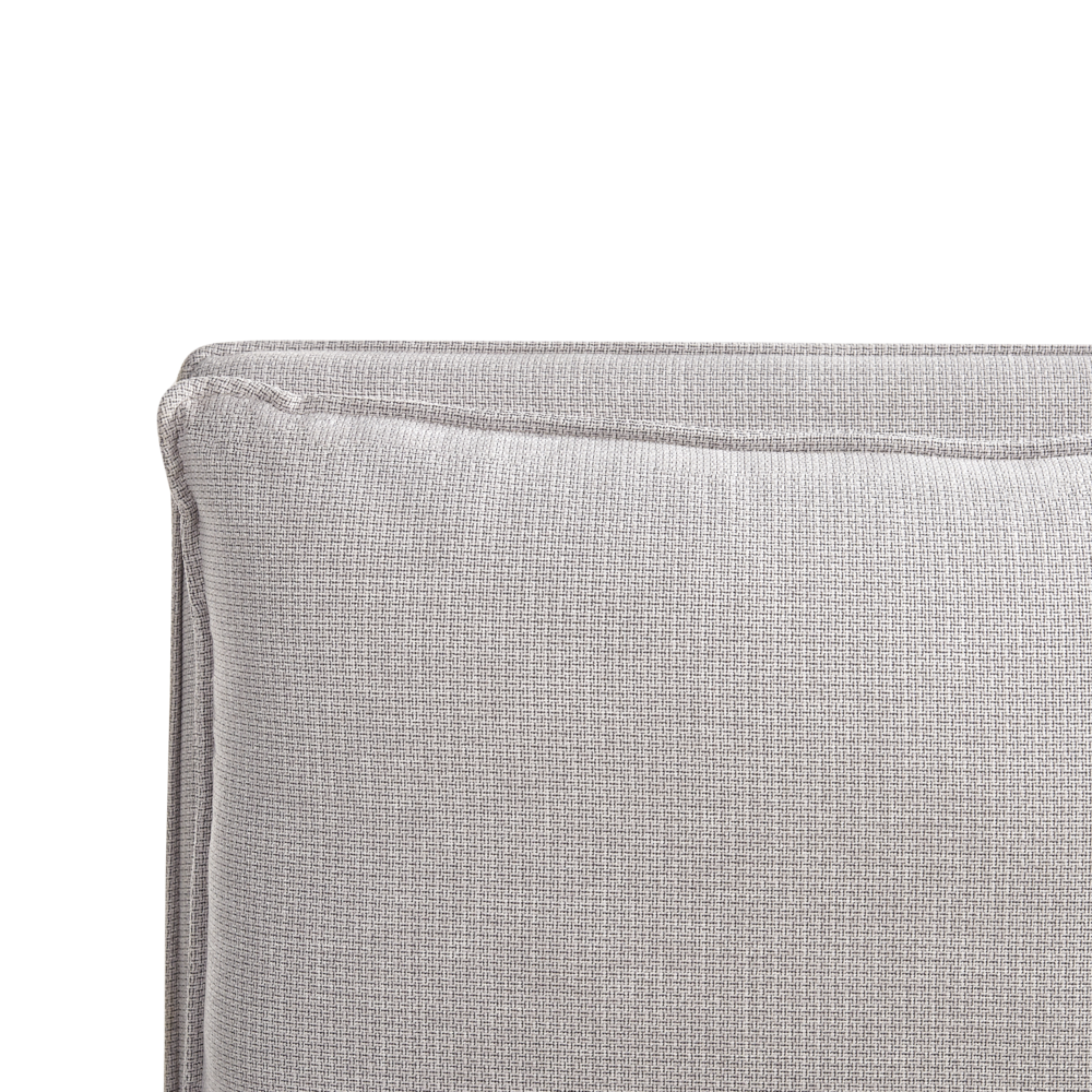 Letto matrimoniale ad acqua tessuto bouclè marrone 180 x 200 cm camera da letto moderna