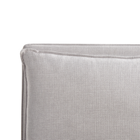 Letto matrimoniale ad acqua tessuto bouclè marrone 180 x 200 cm camera da letto moderna