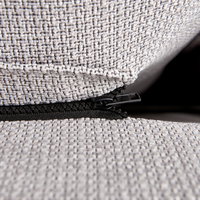 Letto matrimoniale ad acqua tessuto bouclè marrone 180 x 200 cm camera da letto moderna