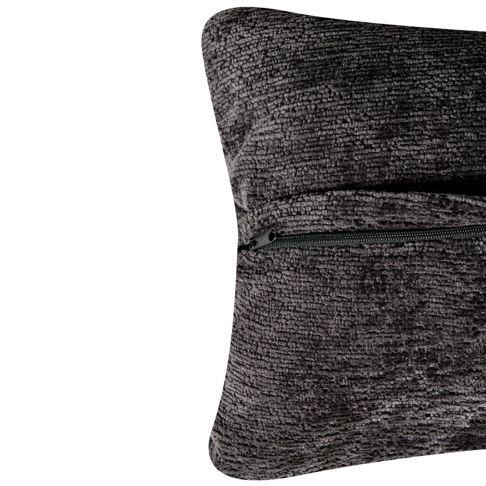 Poltrona girevole con poggiapiedi Nero Ciniglia Base singola Seduta imbottita