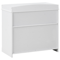 Fasciatoio con ripiani e cassetti in MDF bianco per cameretta stile moderno