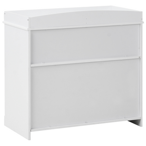 Fasciatoio con ripiani e cassetti in MDF bianco per cameretta stile moderno