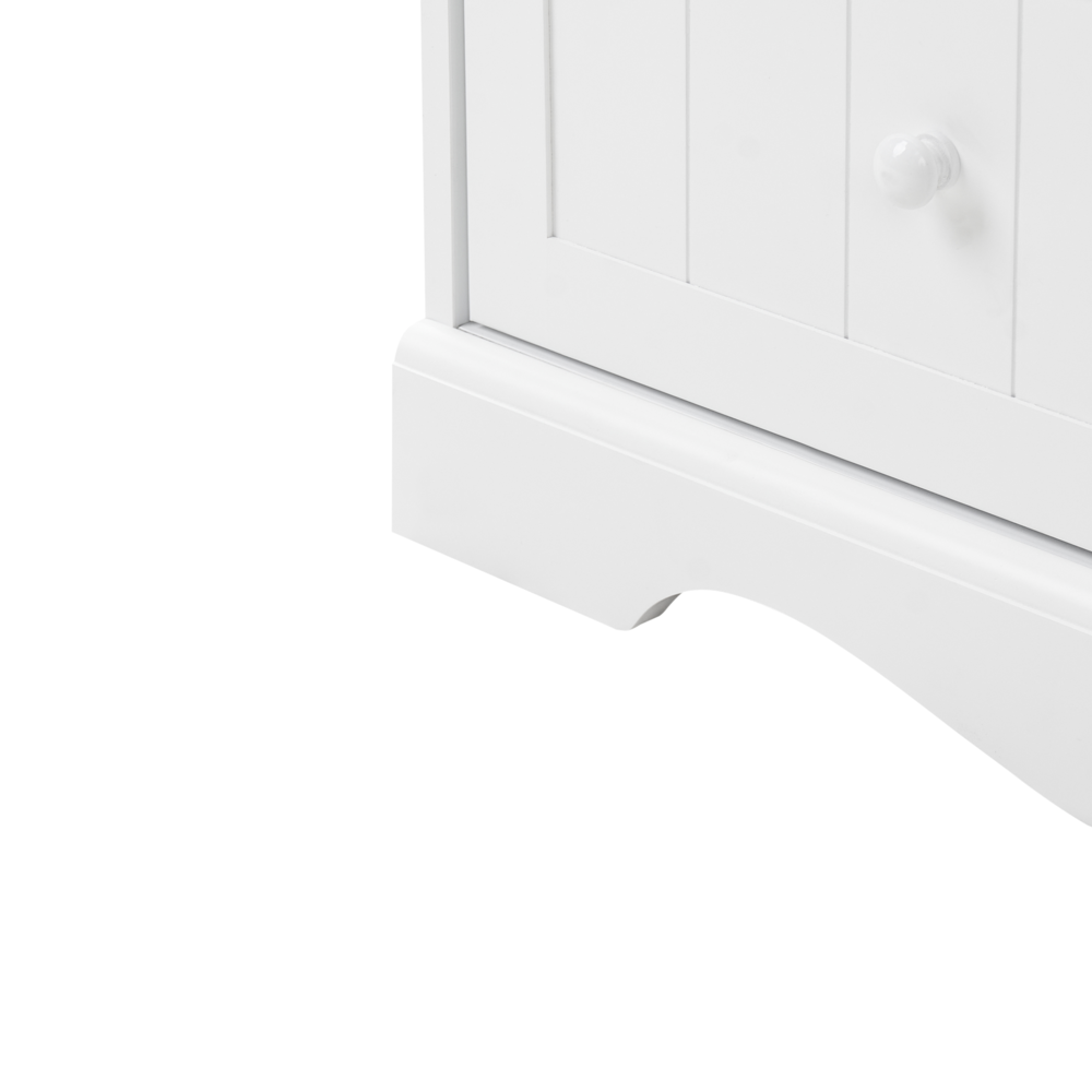 Fasciatoio con ripiani e cassetti in MDF bianco per cameretta stile moderno