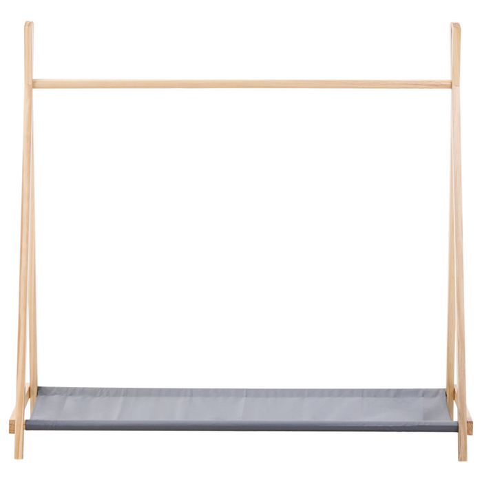 Appendiabiti per bambini in legno di pino e poliestere per cameretta bambini marrone chiaro