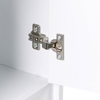 Armadietto porta scarpe in truciolato bianco a 3 scomparti Design scandinavo corridoio