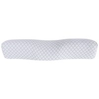 Cuscino ergonomico in memory foam per chi dorme sulla schiena 50 x 30 cm Bianco