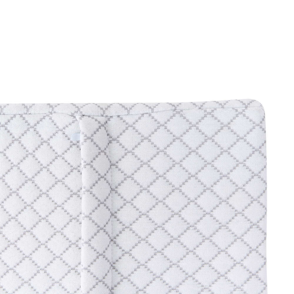 Cuscino ergonomico in memory foam per chi dorme sulla schiena 50 x 30 cm Bianco