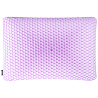 Cuscino letto in memory foam Supporto ergonomico TPE Griglia a nido d'ape rinfrescante 55 x 35 cm Viola