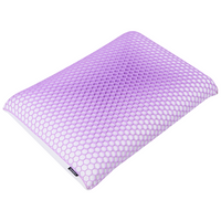 Cuscino letto in memory foam Supporto ergonomico TPE Griglia a nido d'ape rinfrescante 55 x 35 cm Viola