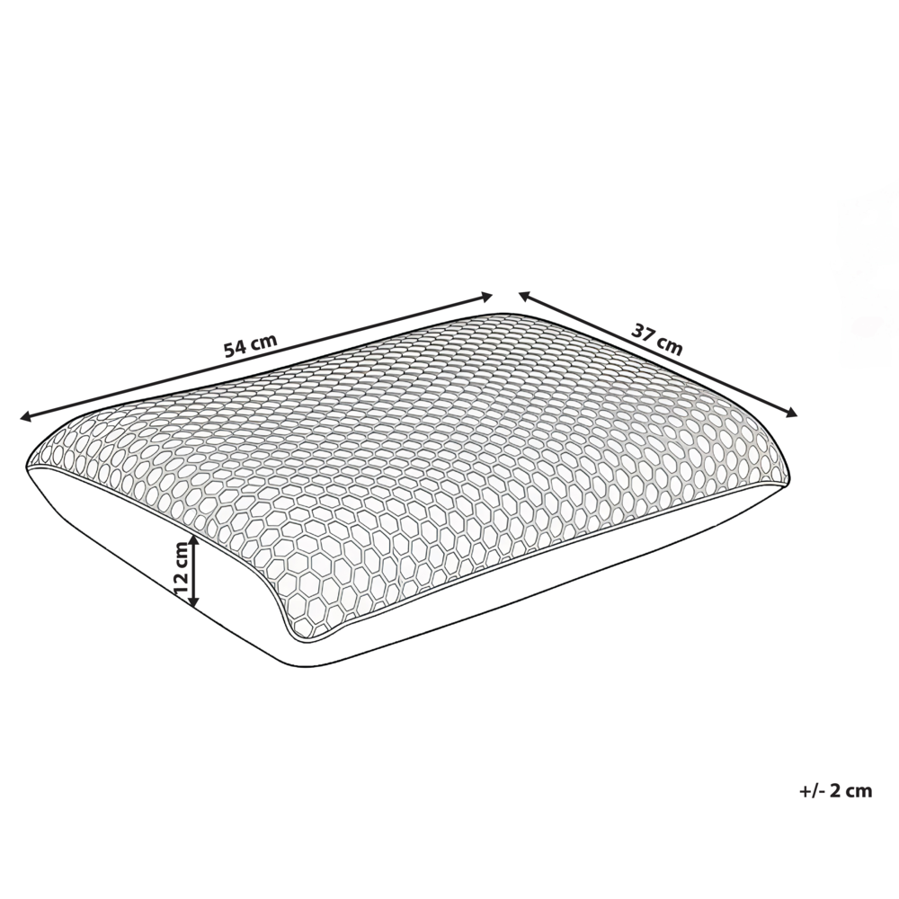 Cuscino letto in memory foam Supporto ergonomico TPE Griglia a nido d'ape rinfrescante 55 x 35 cm Viola