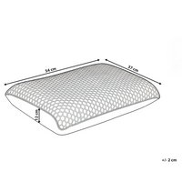 Cuscino letto in memory foam Supporto ergonomico TPE Griglia a nido d'ape rinfrescante 55 x 35 cm Viola