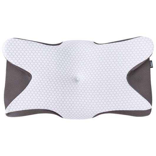 Cuscino letto in memory foam con supporto ergonomico e effetto rinfrescante 64 x 34 cm Bianco