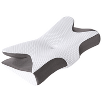 Cuscino letto in memory foam con supporto ergonomico e effetto rinfrescante 64 x 34 cm Bianco