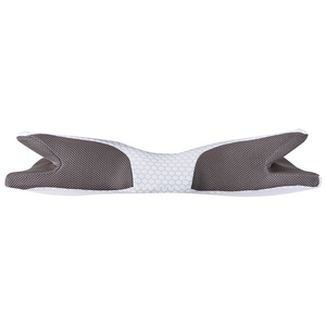 Cuscino letto in memory foam con supporto ergonomico e effetto rinfrescante 64 x 34 cm Bianco
