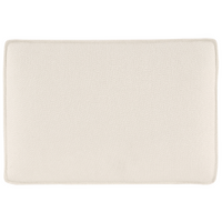 Pouf imbottito in bouclé moderno Elemento di divano Pouf rettangolare Poliestere imbottito Beige chiaro