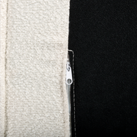 Pouf imbottito in bouclé moderno Elemento di divano Pouf rettangolare Poliestere imbottito Beige chiaro