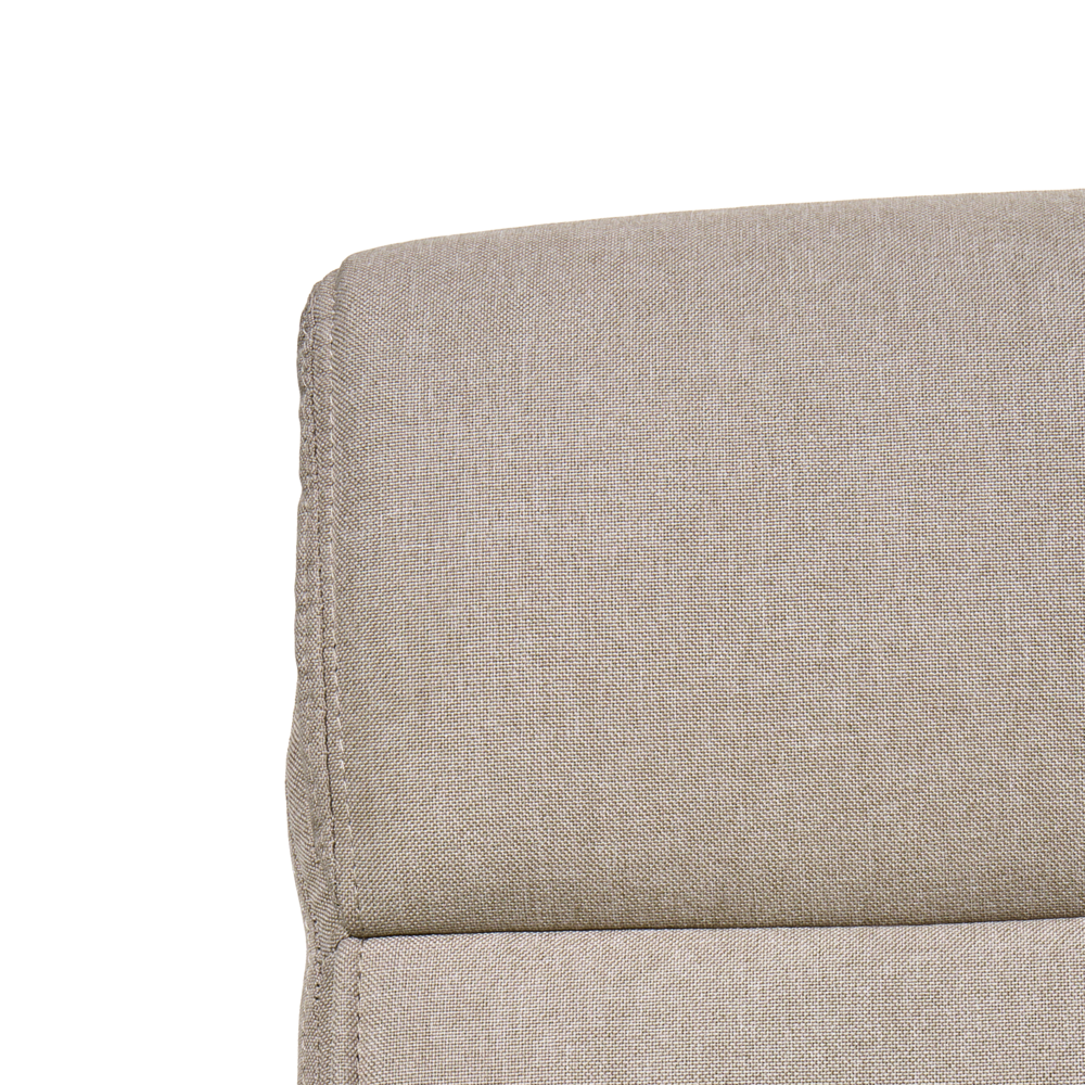 Sedia da ufficio in tessuto imbottito beige Regolazione dell'altezza del sedile