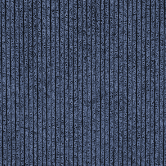 Sezione a 1 posto imbottita in velluto a coste Blu scuro Stile moderno