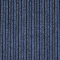 Modulo angolare 1 posto in velluto a coste blu scuro lato destro Soggiorno moderno