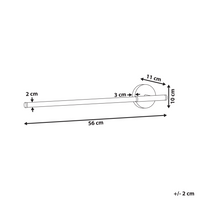 Lampada a led per specchi per quadri Metallo oro 56 cm Luce Camera da letto Soggiorno Bagno Specchio Lampada Design moderno Glam