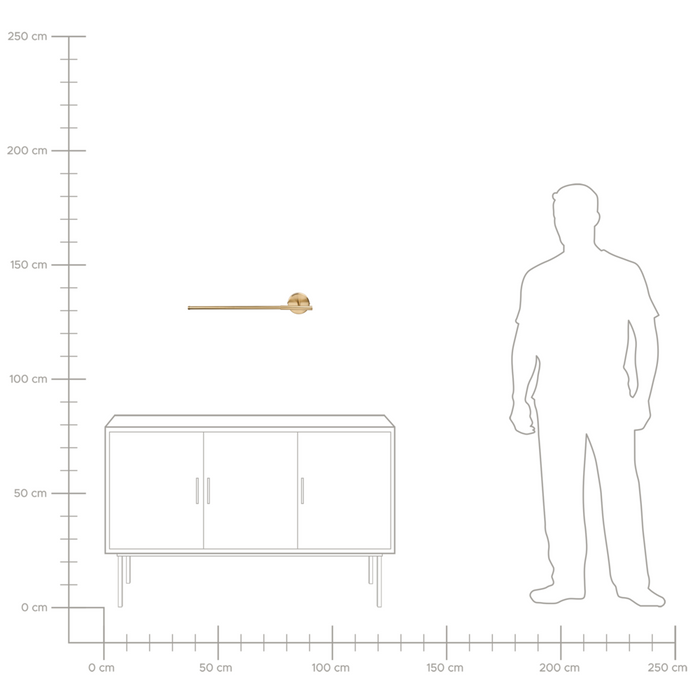 Lampada a led per specchi per quadri Metallo oro 56 cm Luce Camera da letto Soggiorno Bagno Specchio Lampada Design moderno Glam