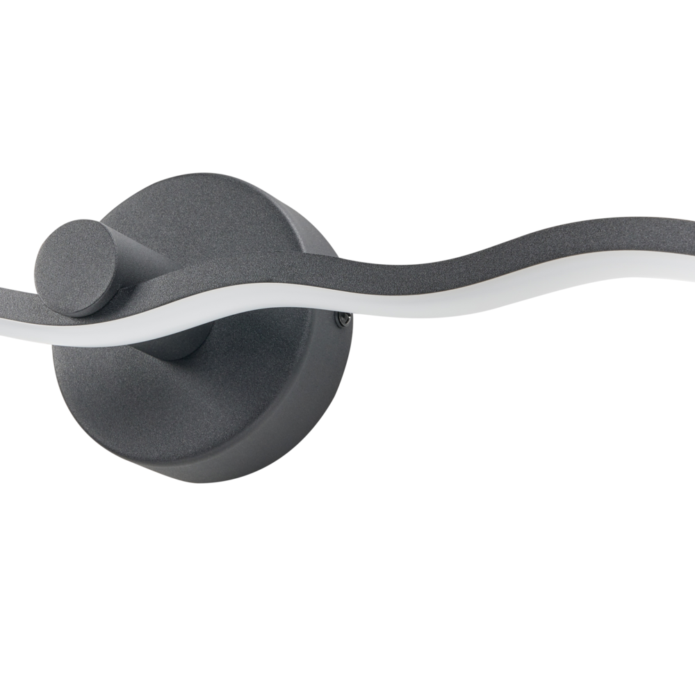 Lampada LED Immagine Lampada a specchio Metallo nero 55 cm Luce Camera da letto Soggiorno Bagno Lampada a specchio