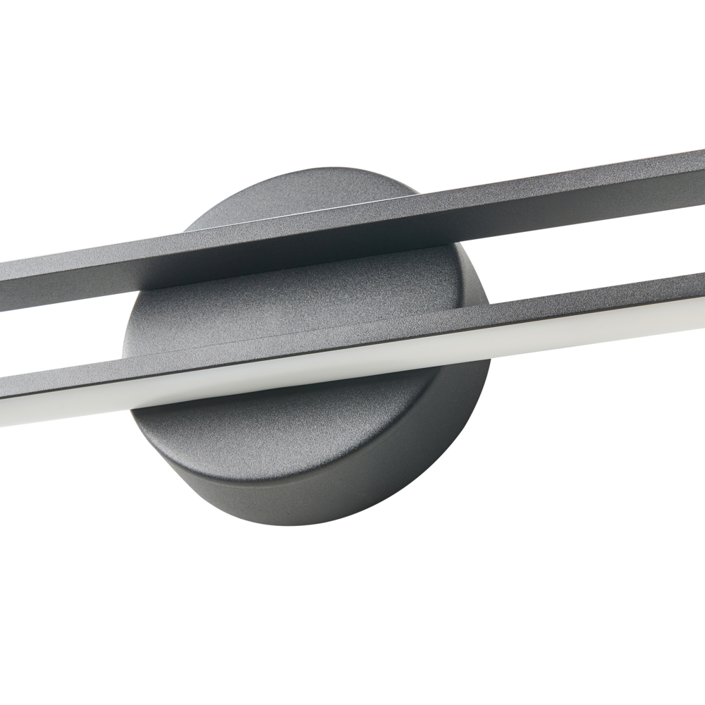 Lampada a LED per specchio/immagine Metallo nero Luce LED acrilica Lampada per specchio da bagno Design moderno e minimalista